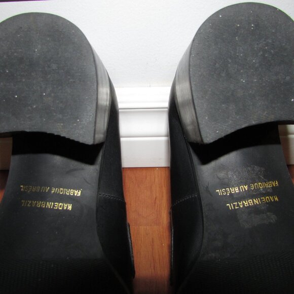 VIA MODA Leather Loafers - Block Heel - Sz 6.5 - Picture 8 of 10